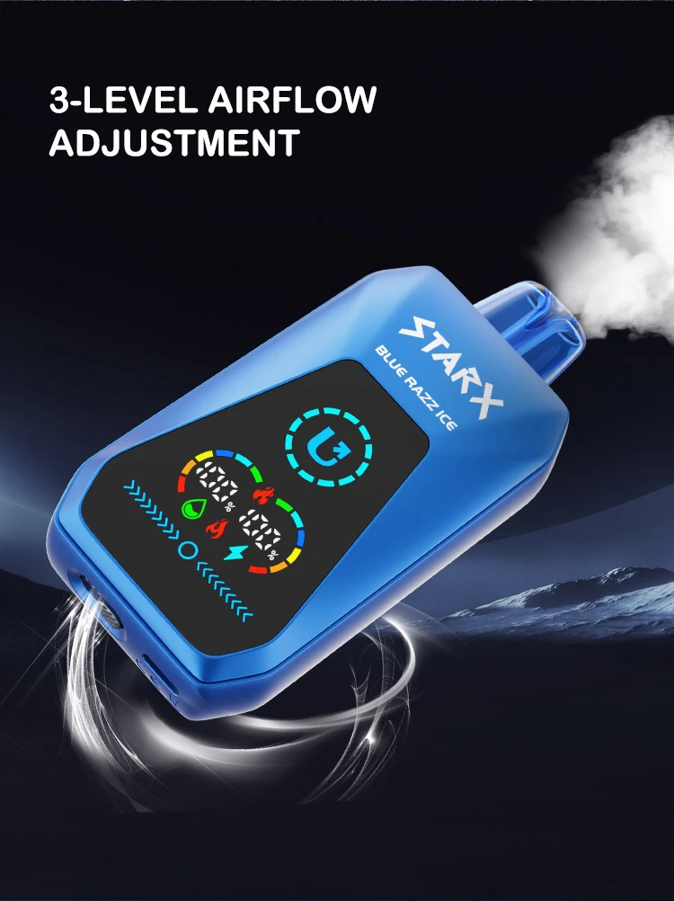 STARX Vape feature: 3 level Airflow Adjustment