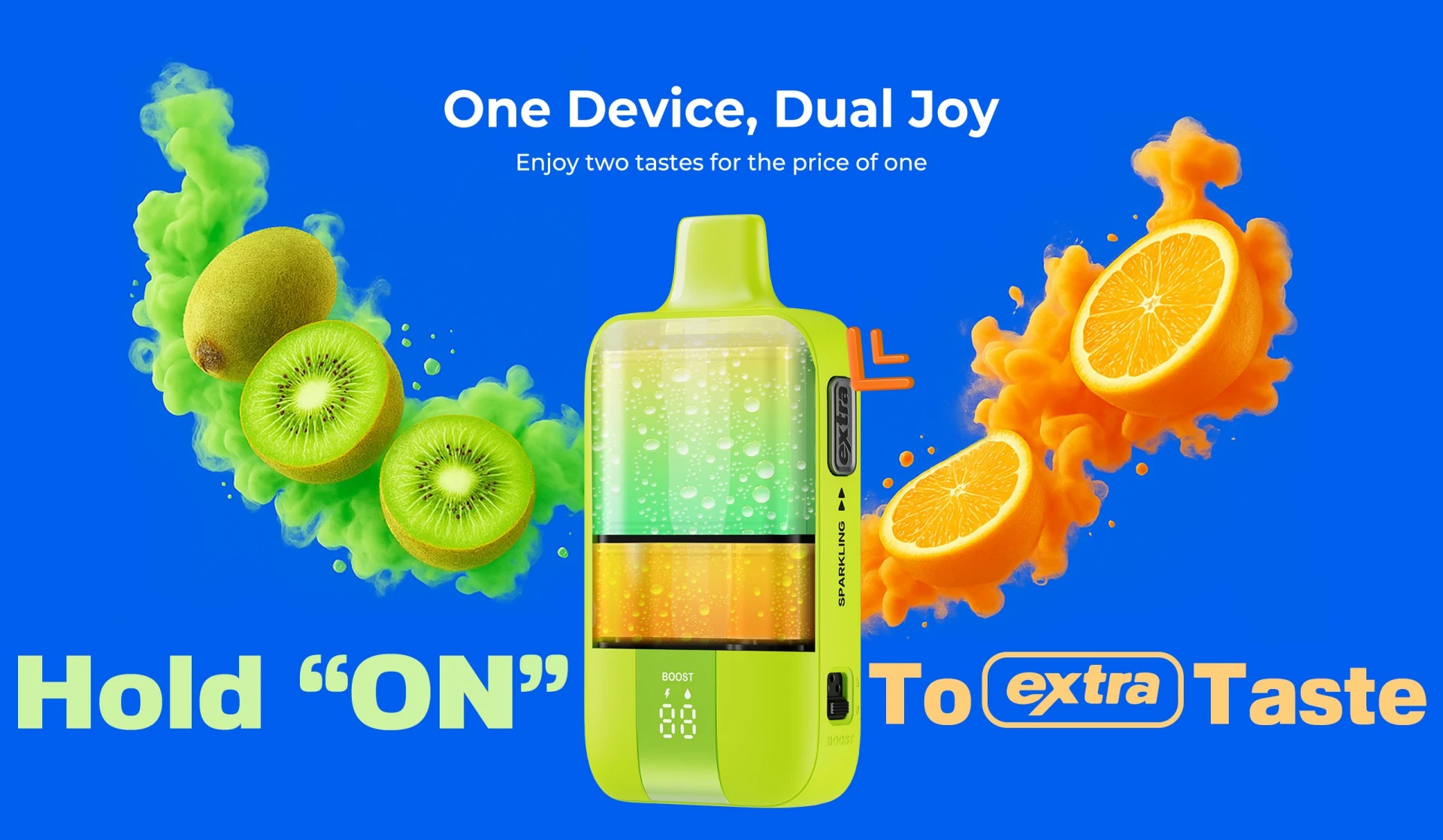 One Device, Dual Joy - Enjoy two tastes for the price of one