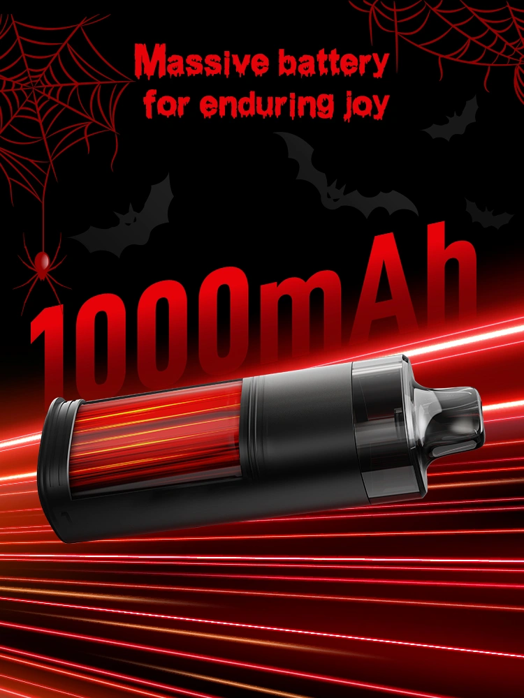 1000mAh batterij voor langdurig plezier