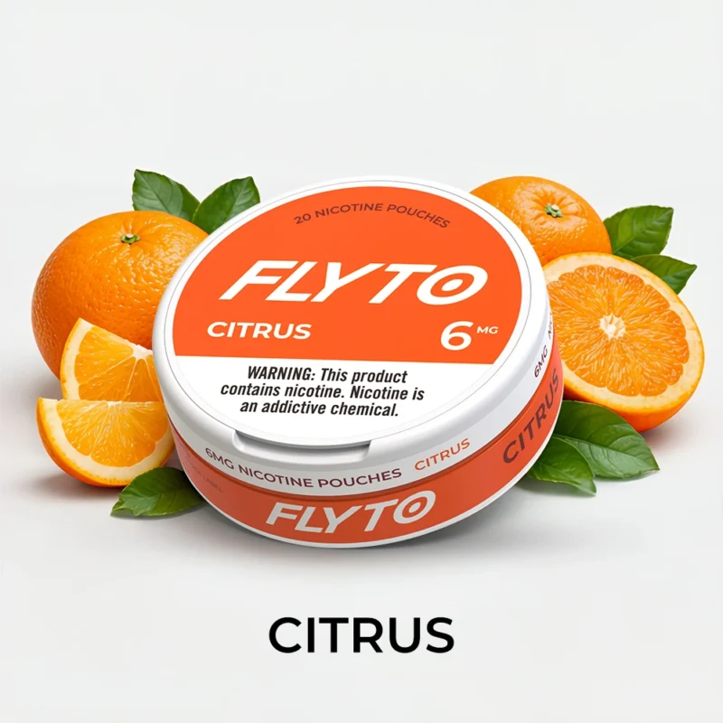 FLYTO Nicotinezakjes – 6mg, Citrus